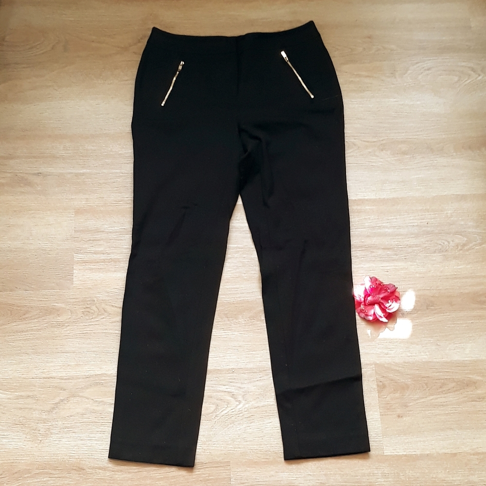 Alfani Black Zip Pocket Skinny Pants Size 6 - Picture 10 of 10